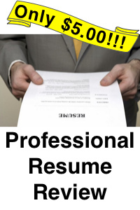 Professional Resume Review 041413