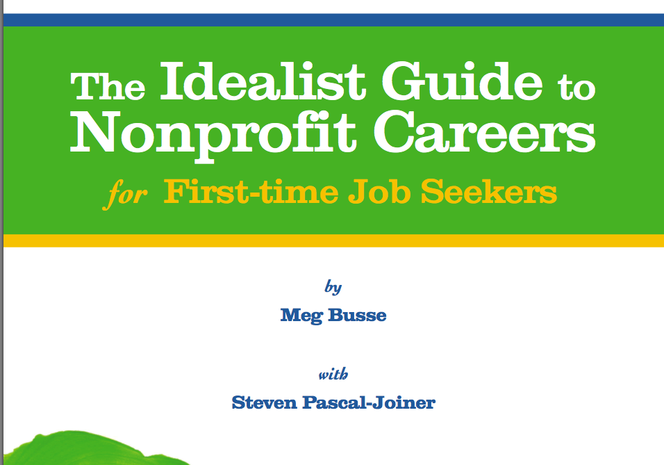 The Idealist Guide to Non-Profit Jobs